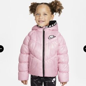 NWT Toddler girls Nike pink foam puffer coat